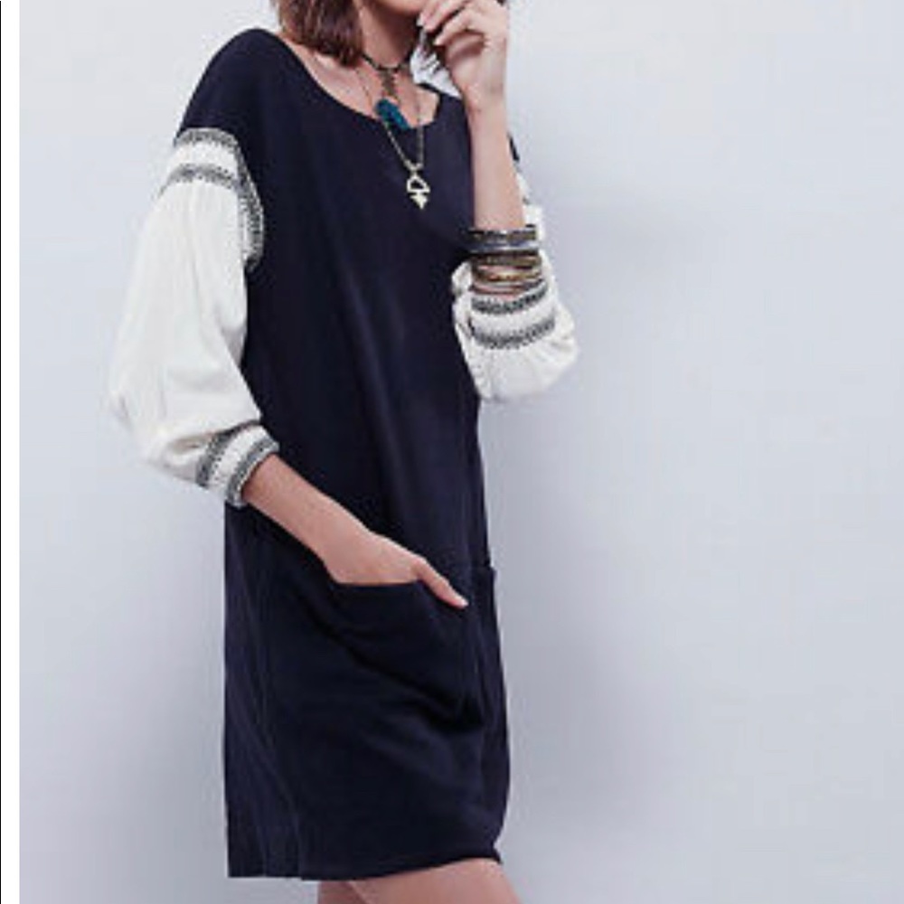Free people black mini dress